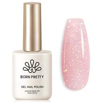 Esmalte de Unha Born Pretty Jelly Gel Rosa Holográfico - 15ml