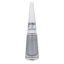 Esmalte De Unhas 7ml Nº 17 Prata Perolado Safira Cosméticos
