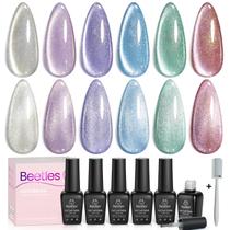 Esmalte de unhas Besouros Cat Eye Gel 6 cores Glitter com ímã Esmalte de unhas Besouros Cat Eye Gel 6 cores Glitter com ímã