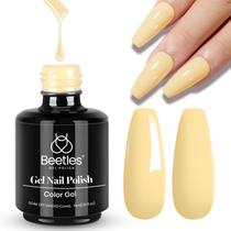Esmalte de unhas, besouros, gel pastel, 15 ml, limão, chiffon, creme amarelo