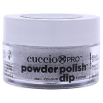 Esmalte de unhas em pó Cuccio Colour 15 ml de prata com mica arco-íris