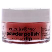 Esmalte de unhas em pó Cuccio Colour para manicure 15mL vermelho