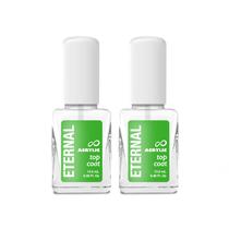 Esmalte de unhas Eternal Acrylic Top Coat de 13,5 ml Quick Dry, pacote com 2 Esmalte de unhas Eternal Acrylic Top Coat de 13,5 ml Quick Dry, pacote com 2