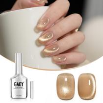 Esmalte de Unhas GAOY Jelly Gold Gel Olho de Gato - 16ml com Ímã Esmalte de Unhas GAOY Jelly Gold Gel Olho de Gato - 16ml com Ímã