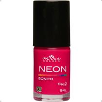 Esmalte de Unhas Miss Colors 9ml - Neon - Semi Fosco - Alta Cobertura - Bonito - Coleção Oito Maravilhas