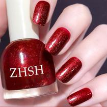 Esmalte de Unhas NovaCharm Vermelho Glitter 15ml Secagem Rápida
