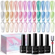 Esmalte de unhas SUPWEE Cat Eye Gel 12 cores com bastão magnético