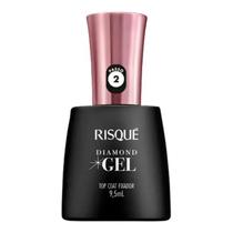 Esmalte Diamond Gel Top Coat Fixador Hipoalergênico Risqué - 9,5ml