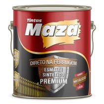 Esmalte Direto Na Ferrugem Maza Ouro Lux Metálico 3.6lt