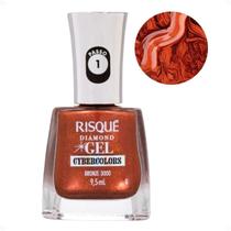Esmalte Efeito Gel Risqué Diamond Gel Cybercolors 9,5ml