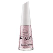 Esmalte Efeitos Risque Glitter Granulado Rose 8ml