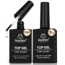 Esmalte em Gel Beetles 2x15 ml Top Coat Sem Limpeza Esmalte em Gel Beetles 2x15 ml Top Coat Sem Limpeza