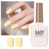 Esmalte em Gel GAOY Amarelo Pastel 16ml Removível