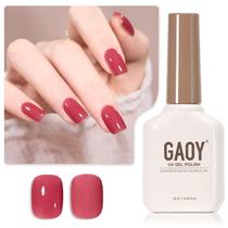 Esmalte em Gel GAOY Jelly Nude Sheer Pink - 16ml - Vermelho Blush