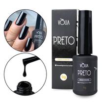 Esmalte Em Gel Led/Uv Preto Alta Pigmentação Unhas 9G Vlia