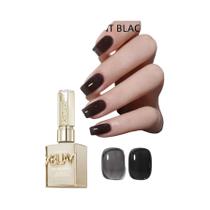 Esmalte Em Gel Preto E Branco 15ml Sem Necessidade De Limpeza 4 Cores Kit Inicial Para Todas as
