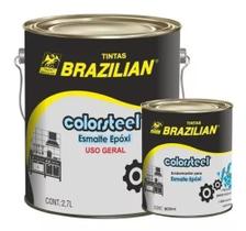 Esmalte Epoxi Branco Colorsteel 2,7L + Catalisador 900ml Brazilian