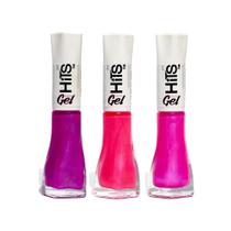 Esmalte Gel Hits Kit 3 Expresse a Sua Identidade 8 ml