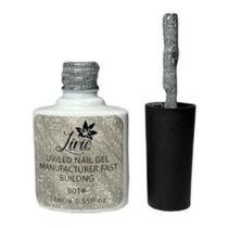 Esmalte Gel Lirió Unha Profissional GRITTER PRATA REFLETIVO