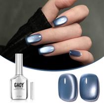 Esmalte Gel Magnético GAOY Jelly Blue Cat Eye 16ml - Com Ímã