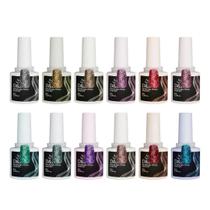 ESMALTE GEL REFLETIVO COLECAO 8ML DZ 12 cores