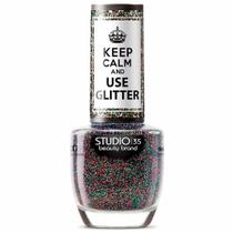 Esmalte Glitter Fascinação Glitter Keep Calm and Use Glitter 9ml Studio 35