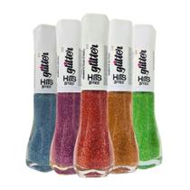 Esmalte Glitter Hits Diamante 5 Cores 8ml