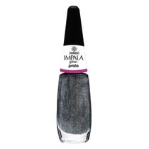 Esmalte Glitter Prata - Impala