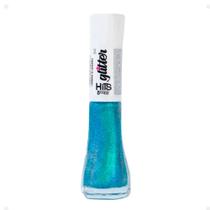 Esmalte Hits 5Free Glitter Cor Diamante Oceano 8ml