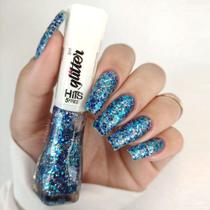 Esmalte Hits 5Free Glitter Lima 8ml Rápido Envio