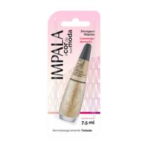 Esmalte impala a cor da moda glitter tudo dourado bls