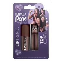 Esmalte Impala POV Top Coat + Gloss Labial Marcella