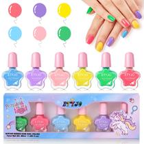 Esmalte Infantil ETYJO 6 Cores Descascável à Base de Água Esmalte Infantil ETYJO 6 Cores Descascável à Base de Água