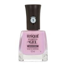 Esmalte Lilás Risqué Diamond Gel Buquê De Hortênsias Cremoso 9,5 ml