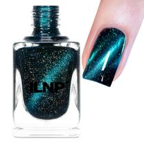 Esmalte Magnético Holográfico ILNP VIP - Base Preta e Verde-Azulado