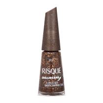 Esmalte Marrom Risqué & Chilli Beans A Onça que Habita em Mim Efeito Esmalte Marrom Risqué & Chilli Beans A Onça que Habita em Mim Efeito