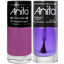 Esmalte Mergulho No Agora Coleção Modo Avião + Top Brilho 10ml Anita