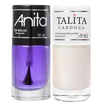 Esmalte Meu Branquinho Perfeito Coleção Talita Cardozo + Top Brilho 10ml Anita Esmalte Meu Branquinho Perfeito Coleção Talita Cardozo + Top Brilho 10ml Anita
