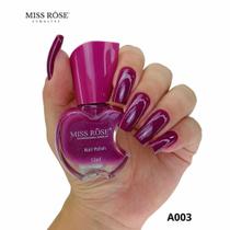 Esmalte Miss Rose 12ml Cremosos Cores Vibrantes e Alta Duração