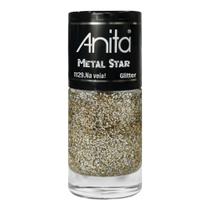 Esmalte Na Veia! Glitter 10ml Coleção Metal Star 1129 - Anita