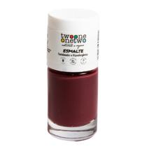 Esmalte Natural Fortalecedor e Hipoalergênico Argan Cor Brandy Wine Twoone Onetwo