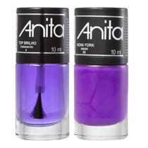 Esmalte Nova York + Top Brilho 10ml Anita Esmalte Nova York + Top Brilho 10ml Anita