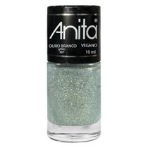 Esmalte Ouro Branco Glitter 10ml Coleção Anita 367 Esmalte Ouro Branco Glitter 10ml Coleção Anita 367