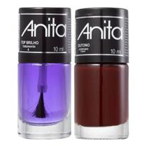 Esmalte Outono + Top Brilho 10ml Anita Esmalte Outono + Top Brilho 10ml Anita