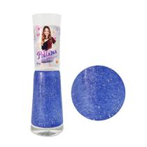 Esmalte p/ Unhas Poliana Moça Azul c/ Glitter Lorena 8ml
