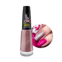 Esmalte para Unhas Admirada Rosa com Glitter Brilho Guga 701 8ml