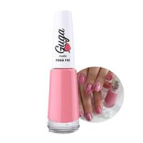 Esmalte para Unhas Cor Nude Rosa Rei Brilho 306 8ml Guga
