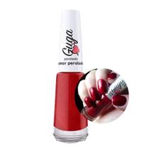 Esmalte para Unhas Cor Vermelho Amor Perolado 504 8ml Guga