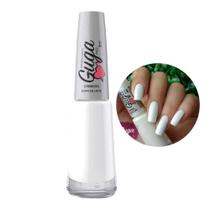 Esmalte para Unhas Cremoso Cor Copo de Leite Branco 8ml Guga