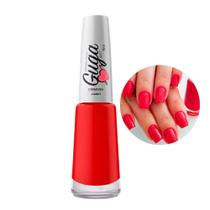 Esmalte para Unhas Cremoso Cor Jambo Vermelho 8ml Guga